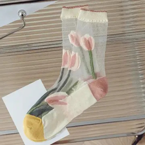 Accessories - X13  Thin Breathable Tulip Mesh Socks One Size